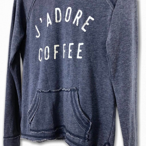 Vintage Feel JAdore Coffee Pocket Hoodie NWOT - Picture 3 of 5